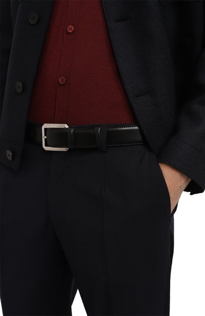 Кожаный ремень STEFANO RICCI черного цвета по цене 99500 руб., арт. N351VAN/A300P, фото 2 Кожаный ремень STEFANO RICCI, арт. N351VAN/A300P, фото 2