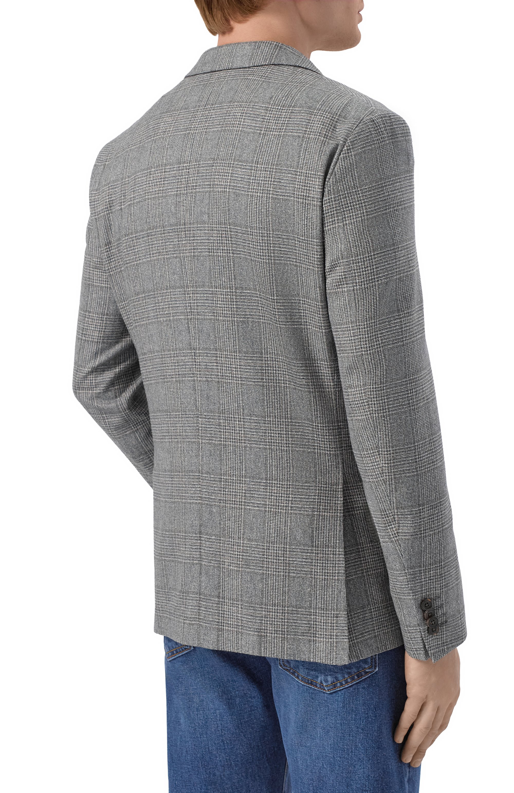 Пиджак из шелка и шерсти CORNELIANI серого цвета по цене 129500 руб., арт. 27X002/2716215, фото 4 Пиджак из шелка и шерсти CORNELIANI, арт. 27X002/2716215, фото 4