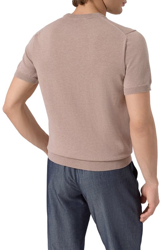 Хлопковый джемпер Slowear 810144/ZY318 Бежевый  810144/ZY318 Фото 4