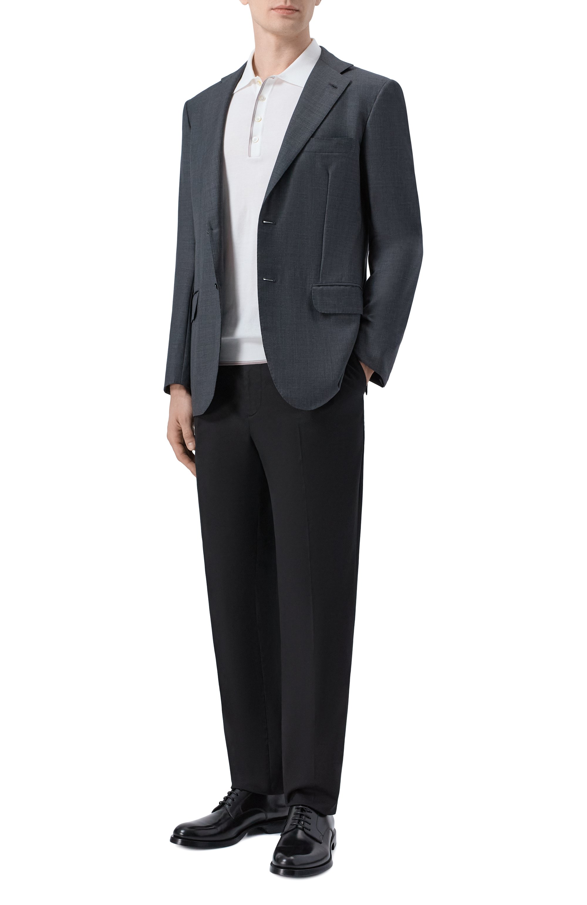 Шерстяной пиджак KITON, арт. UA81K0127023_1, фото 3