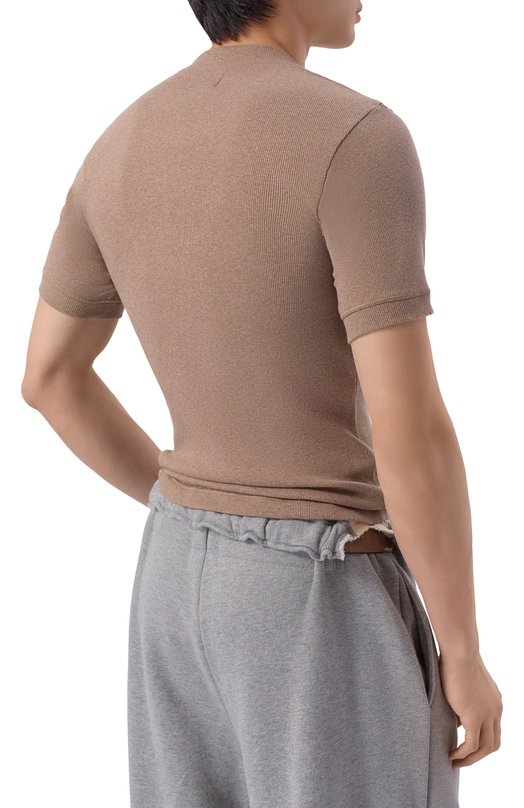 Хлопковая футболка Magliano MGSS26TT01876 Бежевый  MGSS26TT01876 Фото 4