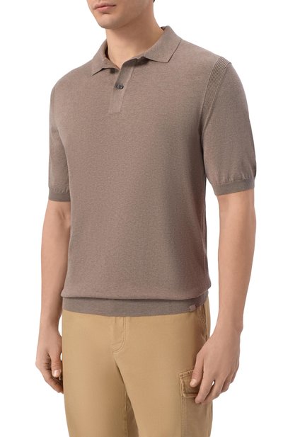 Поло из шелка и хлопка PAUL&SHARK, арт. 26411608_001, фото 3