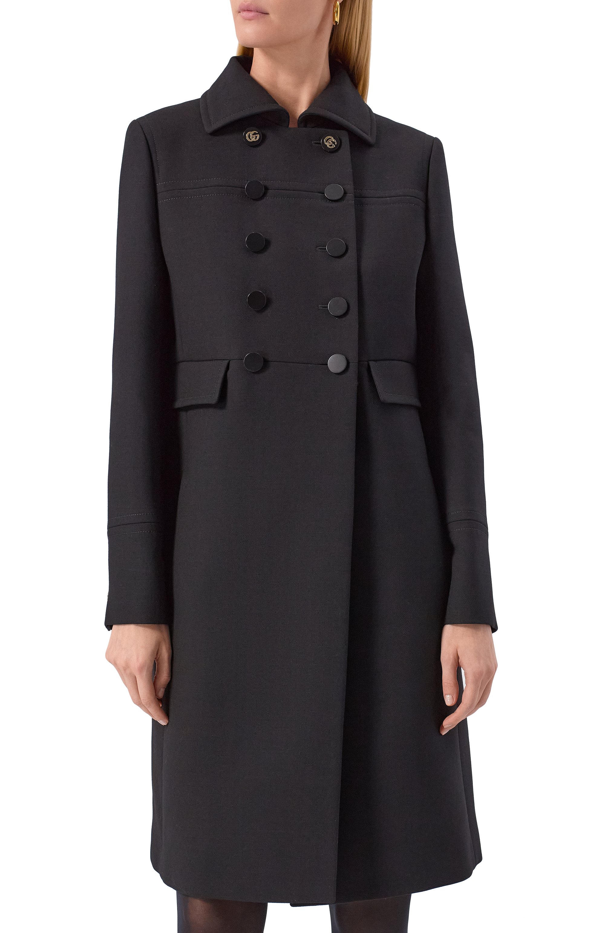Шерстяное пальто GUCCI, арт. 823841/Z7ASS, фото 3