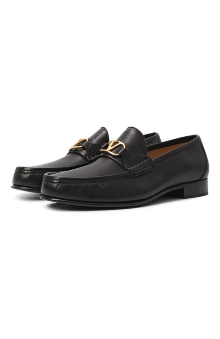 Мужские кожаные лоферы VALENTINO, арт. 7Y2S0J68/MIL