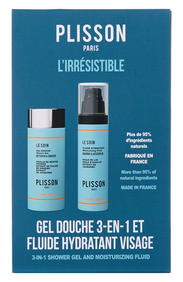 Мужское набор the irresistible (50+125ml) PLISSON бесцветного цвета, арт. PLSNPR913 | Фото 1 (Региональные ограничения белый список (Axapta Mercury): Не проставлено; Нос: Не проставлено; Назначение: Для лица, Для тела; Косметика кросс-кт: Уход М; �Обьем косметики: 50+125ml)