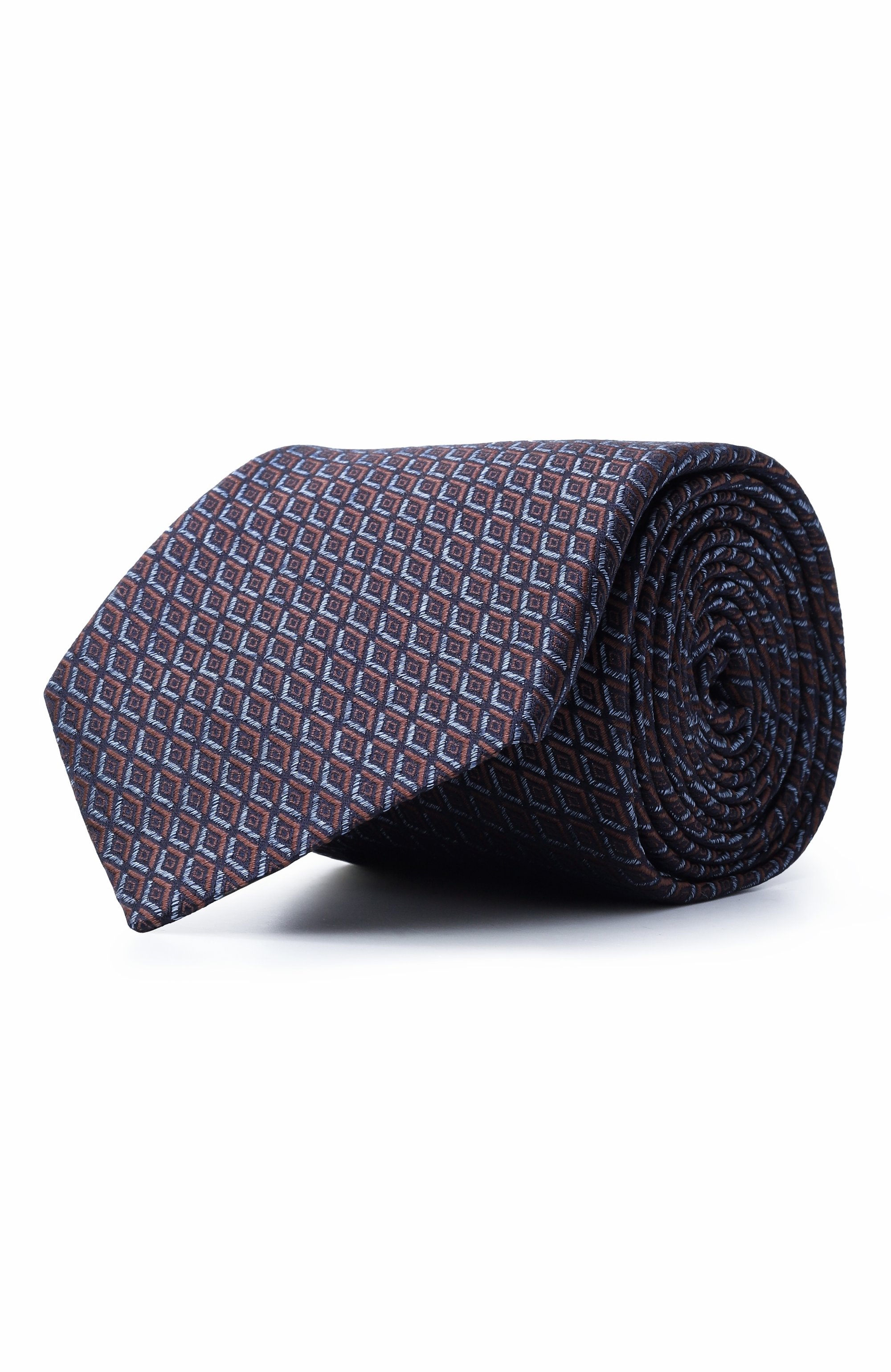 Шелковый галстук CANALI темно-синего цвета по цене 21000 руб., арт. 18/HJ04364, фото 1 Шелковый галстук CANALI, арт. 18/HJ04364, фото 1