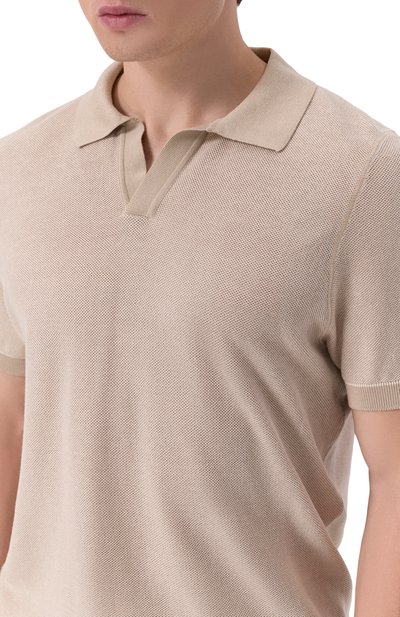 Поло из хлопка и лиоцелла BOSS, арт. 50537654, фото 5