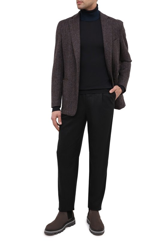 Шерстяная водолазка Zegna CVM01/120 Синий  CVM01/120 Фото 2