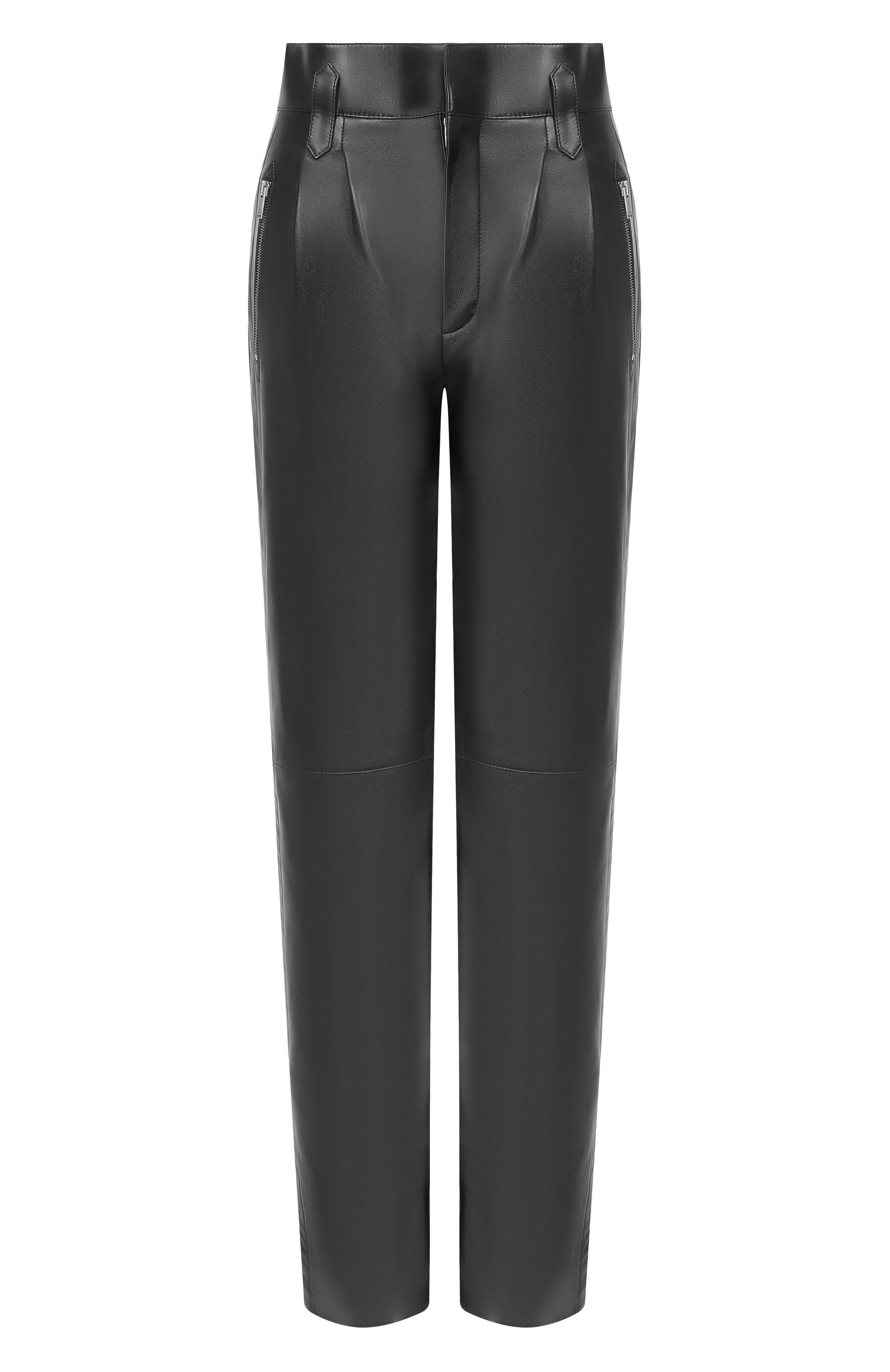 Кожаные брюки SAINT LAURENT черного цвета по цене 899500 руб., арт. 842449/YCTN2, фото 1 Кожаные брюки SAINT LAURENT, арт. 842449/YCTN2, фото 1