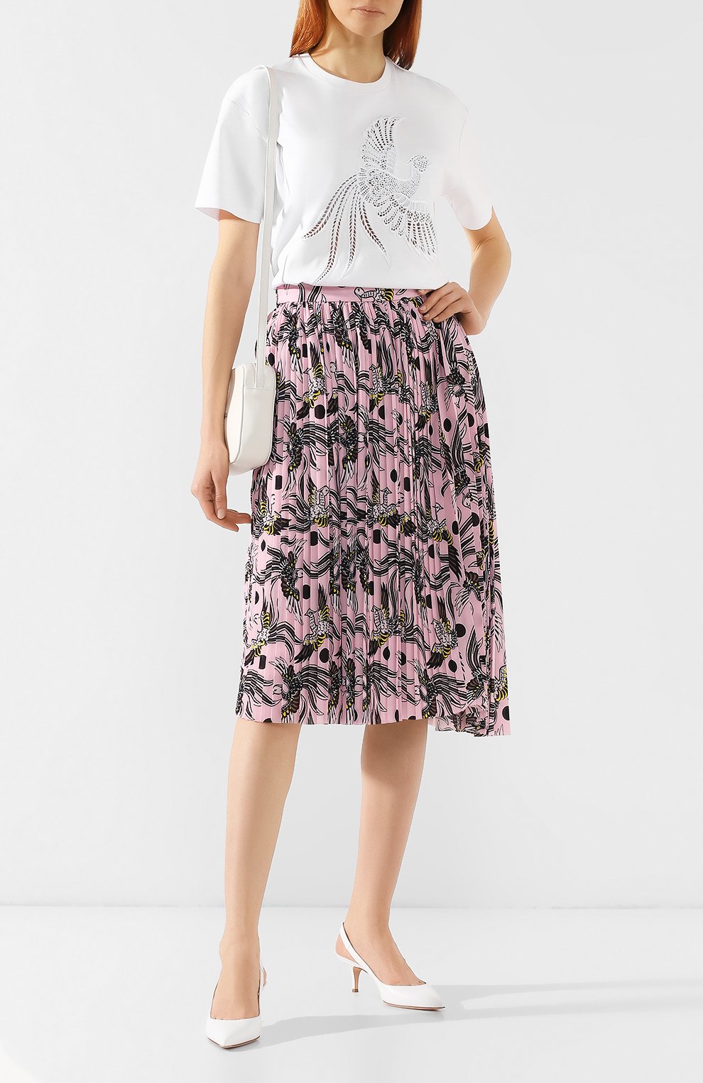 Хлопковая футболка KENZO белого цвета по цене 21750 руб., арт. 2TS751988, фото 2 Хлопковая футболка KENZO, арт. 2TS751988, фото 2