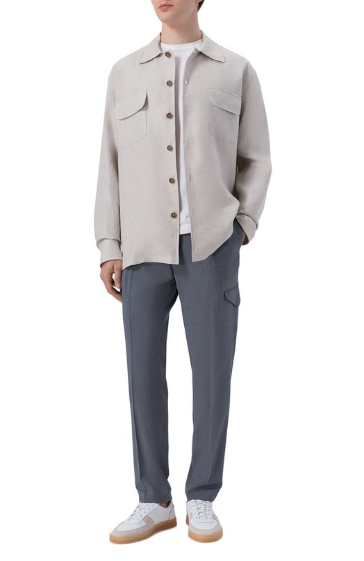 Брюки-карго из шерсти и вискозы Berwich SUB25/ZG1350 Серый  SUB25/ZG1350 Фото 2