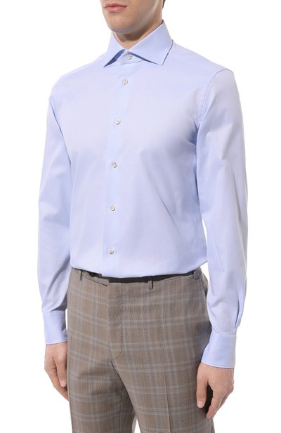 Хлопковая сорочка ZEGNA, арт. 703902A7/9MS0BA, фото 3