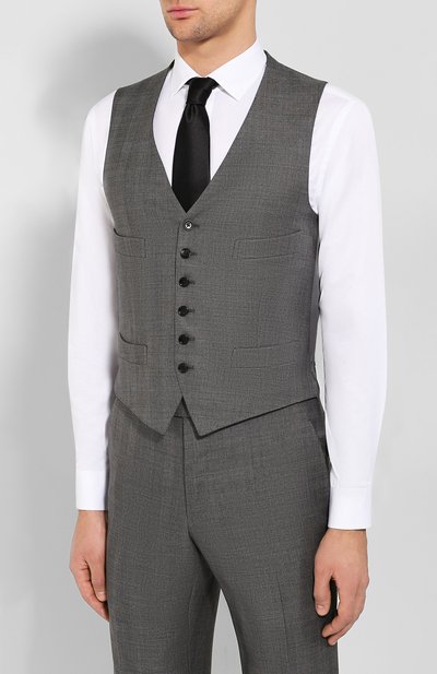 Костюм-тройка из смеси шерсти и шелка TOM FORD, арт. 644R19/31AL43, фото 4