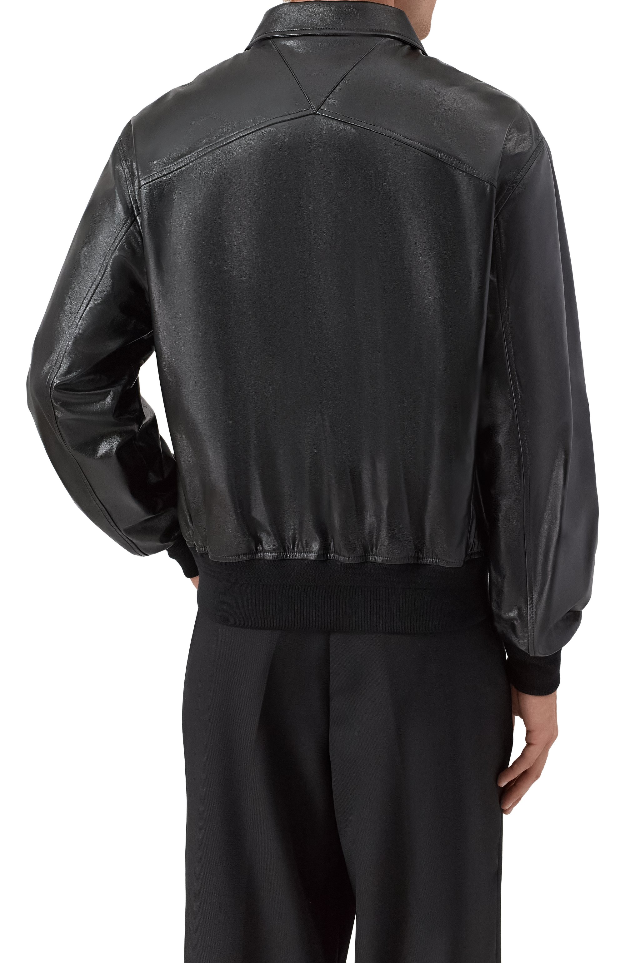 Кожаный бомбер BOTTEGA VENETA, арт. 785266/V5AC0, фото 4