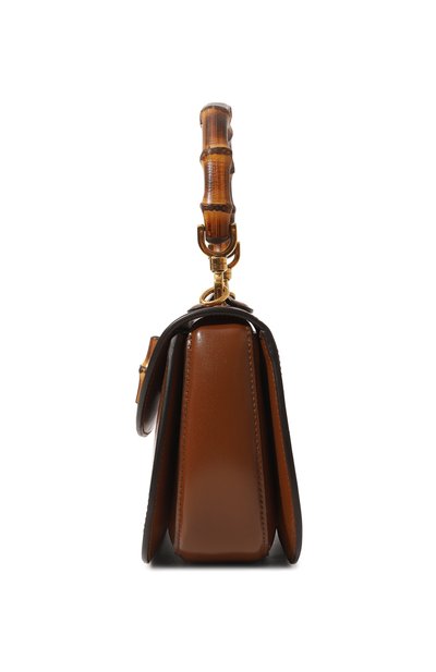 Сумка gucci bamboo 1947 small GUCCI коричневого цвета по цене 518400 руб., арт. 675797 10ODT, фото 4 Сумка gucci bamboo 1947 small GUCCI, арт. 675797 10ODT, фото 4