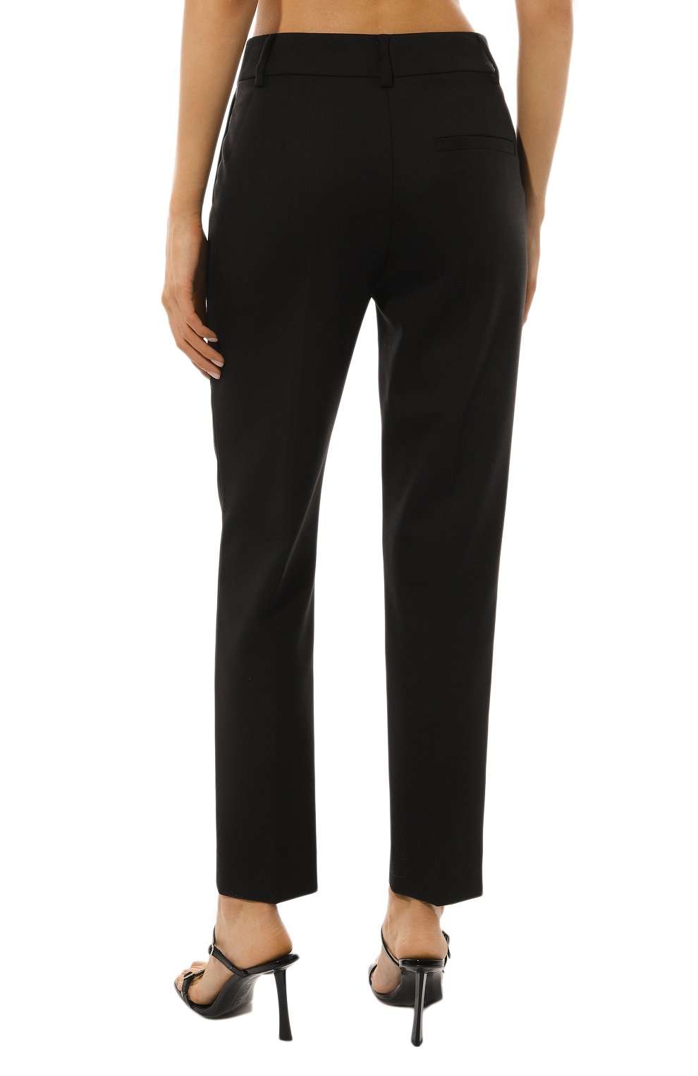 Брюки TRUSSARDI черного цвета по цене 29400 руб., арт. 56P00395-1T006188, фото 4 Брюки TRUSSARDI, арт. 56P00395-1T006188, фото 4