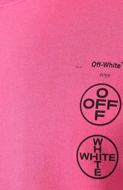 Хлопковый свитшот OFF-WHITE, арт. 0MBA025R190030112888/W, фото 5