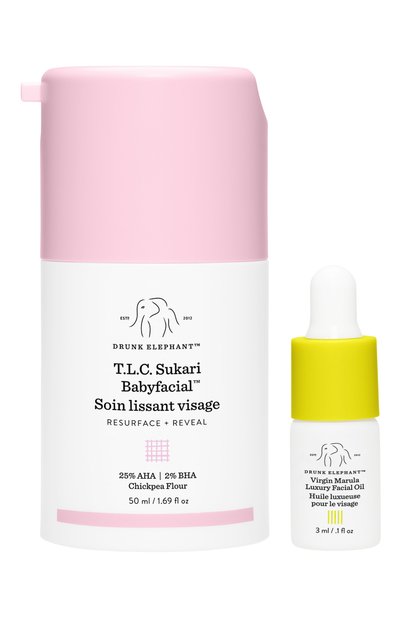 Маска t.l.c. sukari babyfacial (50+3ml) DRUNK ELEPHANT бесцветного цвета по цене 8700 руб., арт. 42800054DE, фото 3 Маска t.l.c. sukari babyfacial (50+3ml) DRUNK ELEPHANT, арт. 42800054DE, фото 3