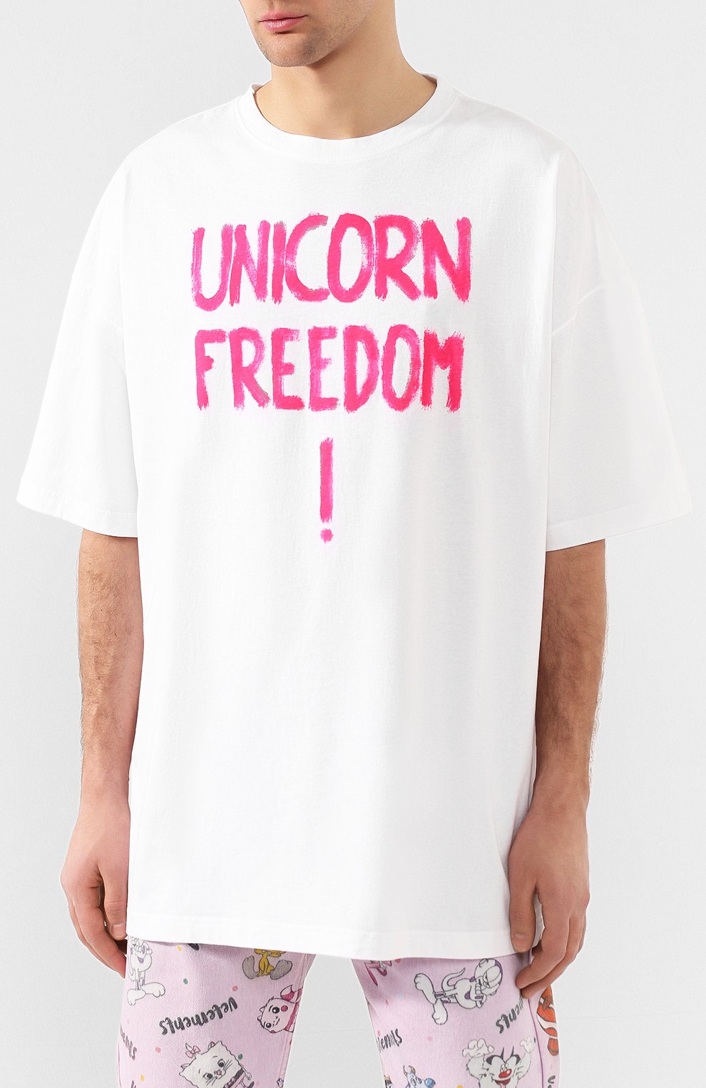 Хлопковая футболка VETEMENTS, арт. SS20TR375 1618/W/WHITE, фото 7