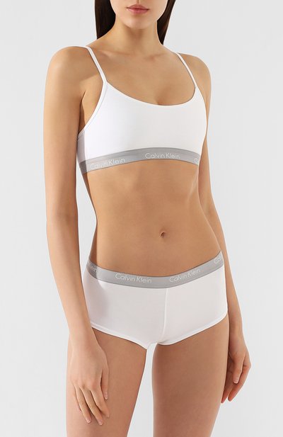 Хлопковый бюстгальтер с логотипом бренда CALVIN KLEIN, арт. QF1536E, фото 2
