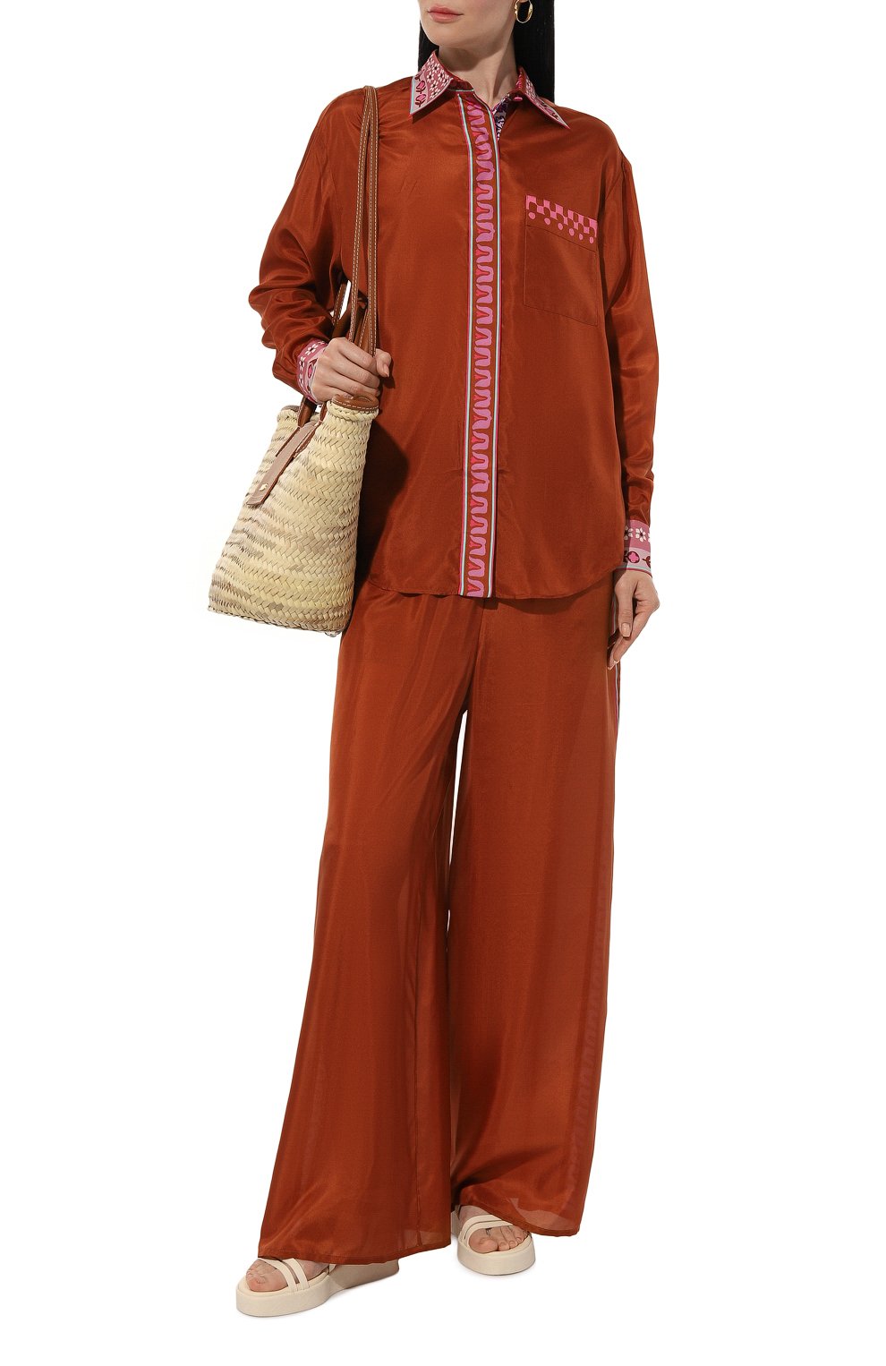 Шелковые брюки ZIMMERMANN, арт. 9181PRS244, фото 2