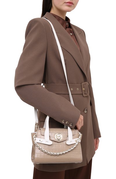 Сумка carmen small MICHAEL MICHAEL KORS бежевого цвета по цене 45750 руб., арт. 30T0LNMM0E, фото 5 Сумка carmen small MICHAEL MICHAEL KORS, арт. 30T0LNMM0E, фото 5