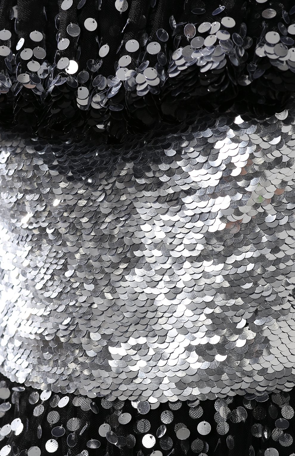 Приталенное платье-макси с оборками и пайетками VALENTINO, арт. QB2VD7P01ED, фото 5