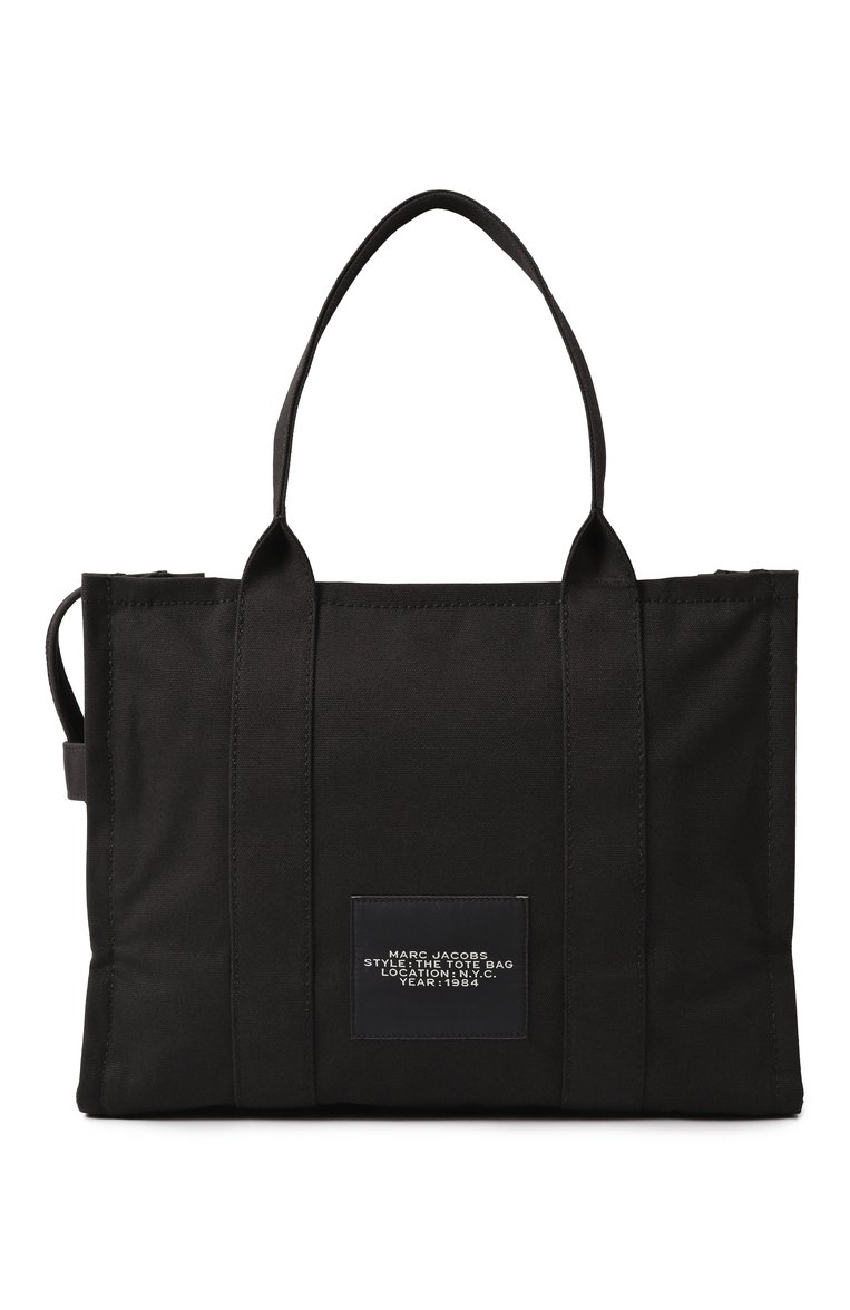 Женская сумка the tote bag large MARC JACOBS (THE) черного цвета, арт. M0016156 | Фото 6 (Сумки-технические: Сумки-шопперы; Материал: Текстиль; Размер: large; Материал сплава: Проставлено; Драгоценные камни: Проставлено; Нос: Не проставлено)