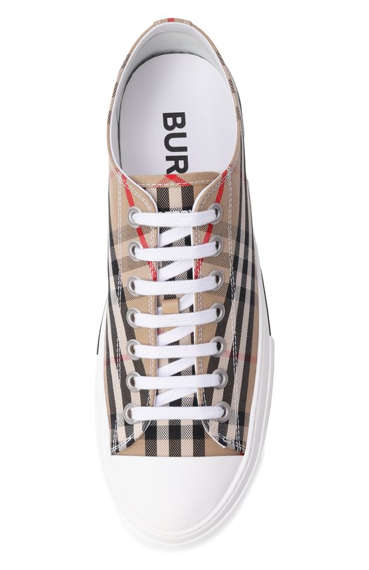 Текстильные кеды Burberry 8049745 Бежевый  8049745 Фото 6