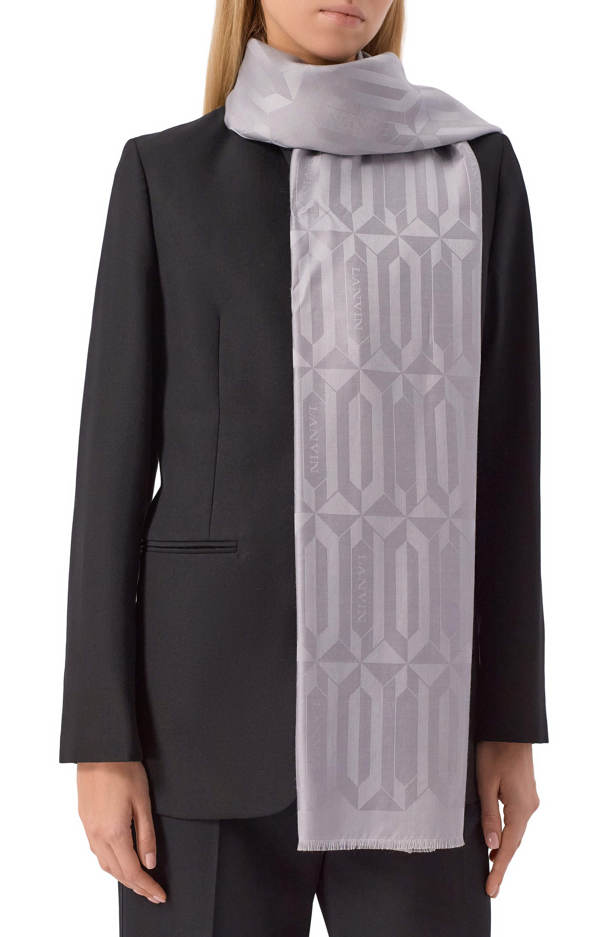 Палантин из шелка и шерсти LANVIN, арт. 6L7020J5754, фото 2