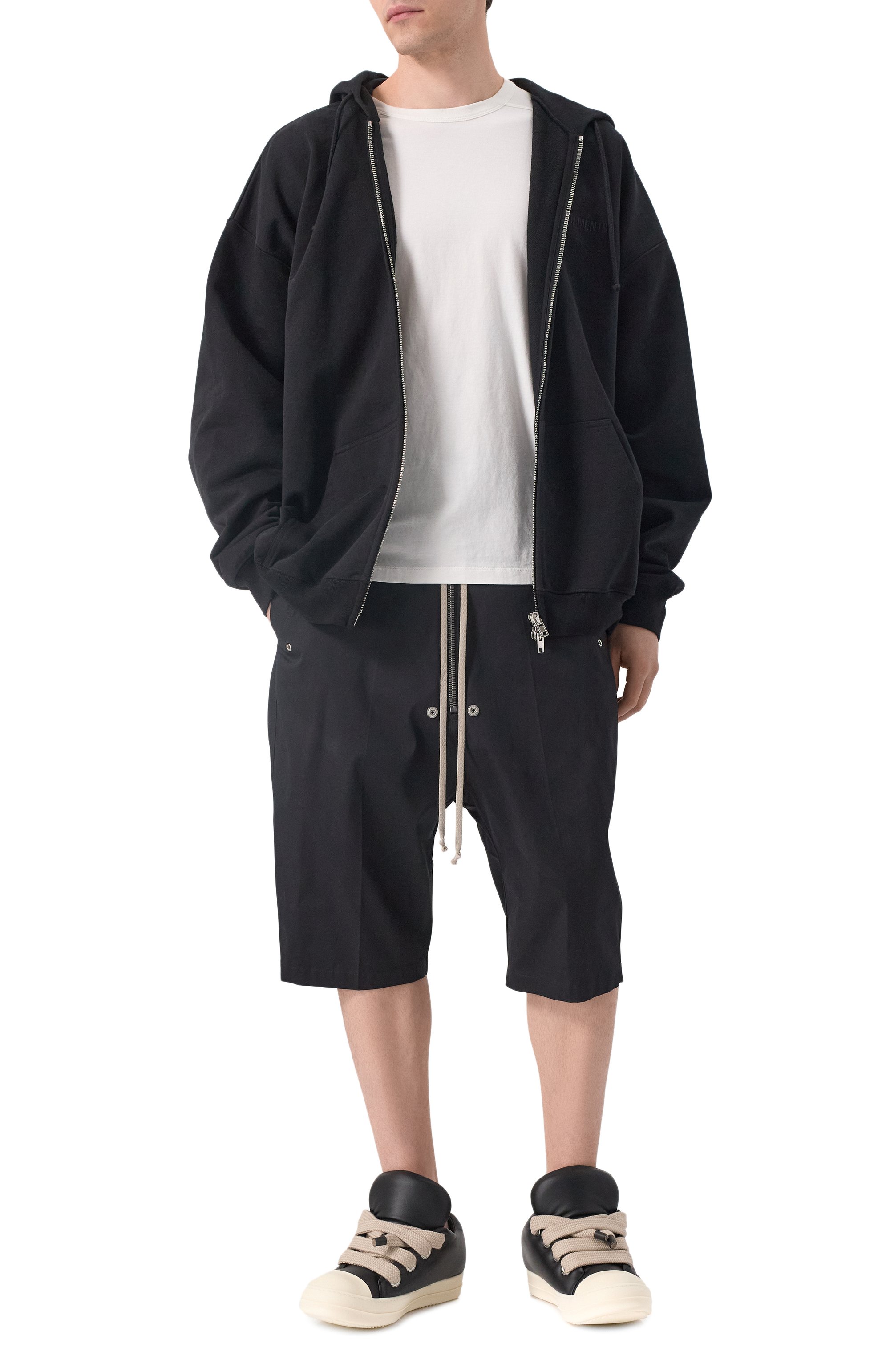 Хлопковые шорты RICK OWENS, арт. RU01E5349/TE, фото 2