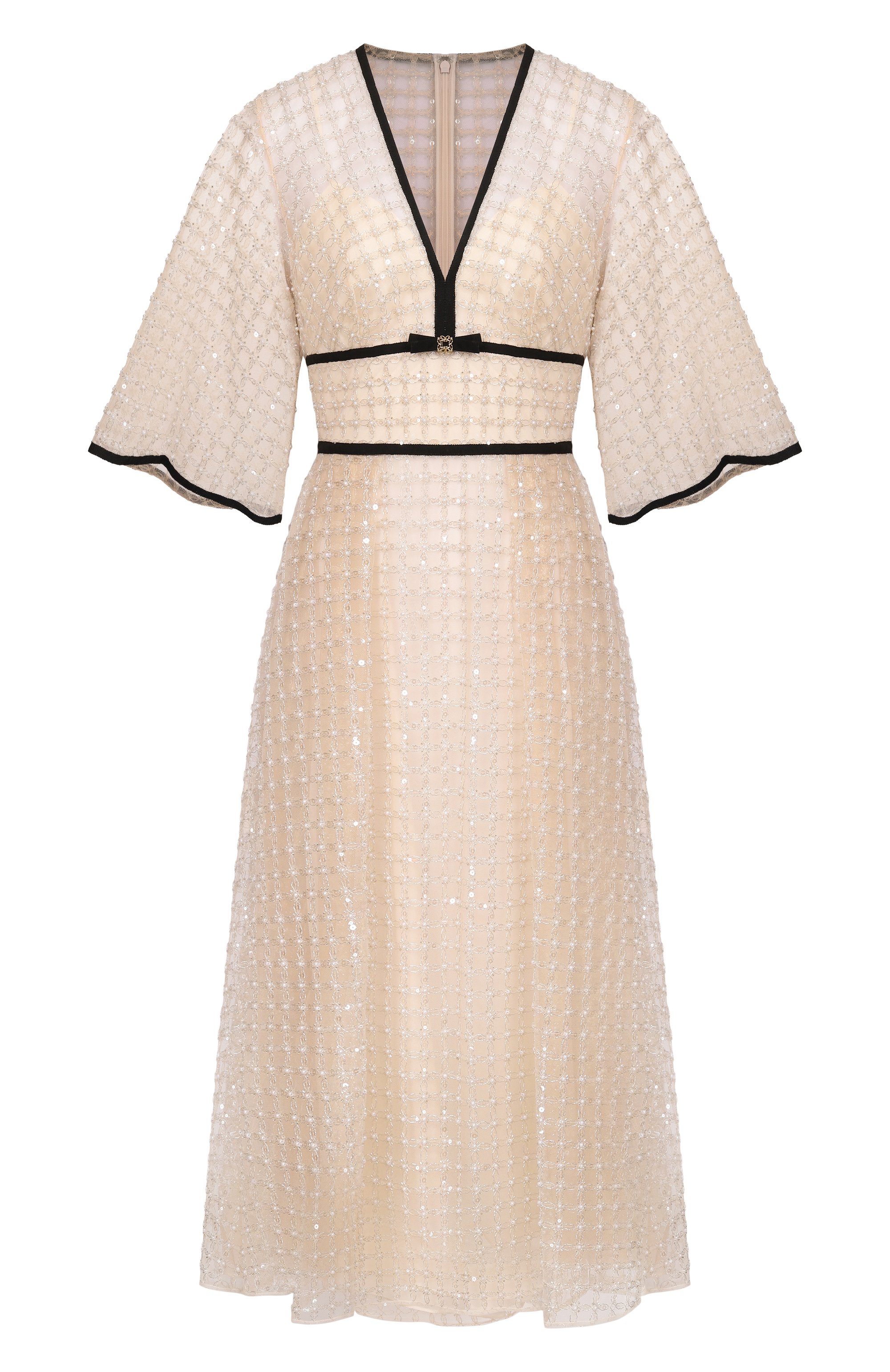 Платье с отделкой пайетками и бисером ELIE SAAB, арт. D1002NR26/TU023, фото 1