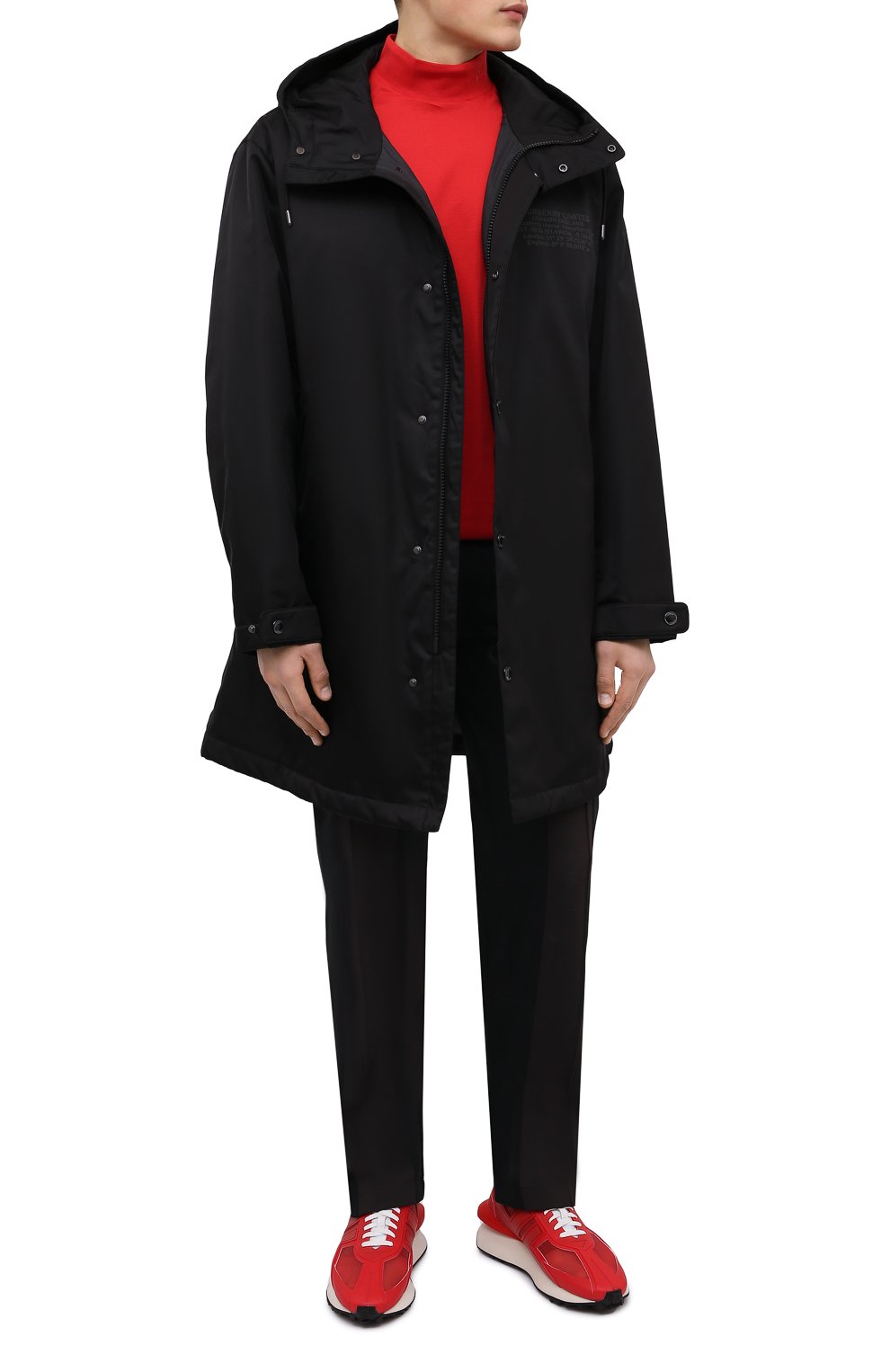 Хлопковый лонгслив Y-3 красного цвета по цене 12050 руб., арт. HB3408/M, фото 2 Хлопковый лонгслив Y-3, арт. HB3408/M, фото 2