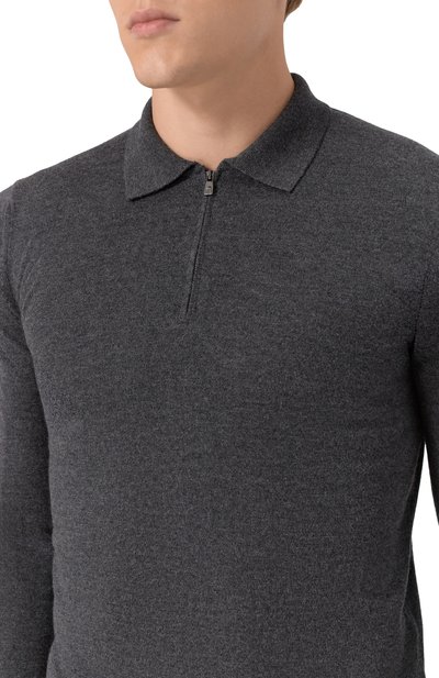 Шерстяное поло CORNELIANI темно-серого цвета по цене 47000 руб., арт. 26M50F-2625100, фото 5 Шерстяное поло CORNELIANI, арт. 26M50F-2625100, фото 5