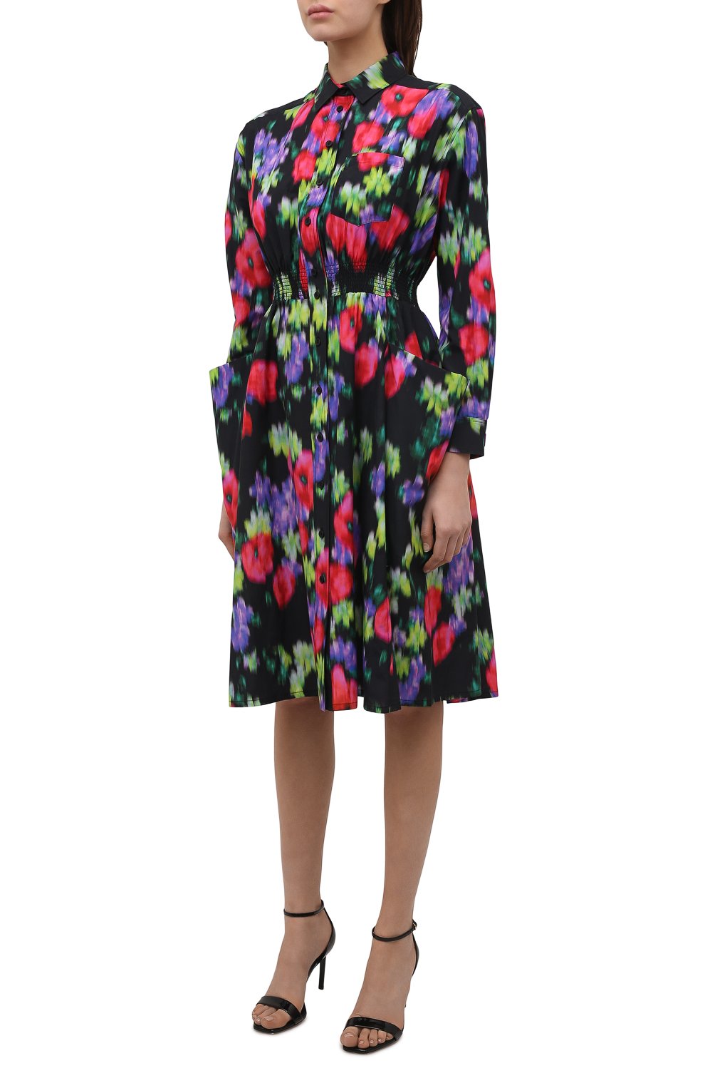 Платье из хлопка и шелка KENZO разноцветного цвета по цене 71500 руб., арт. FC52R0010511, фото 3 Платье из хлопка и шелка KENZO, арт. FC52R0010511, фото 3