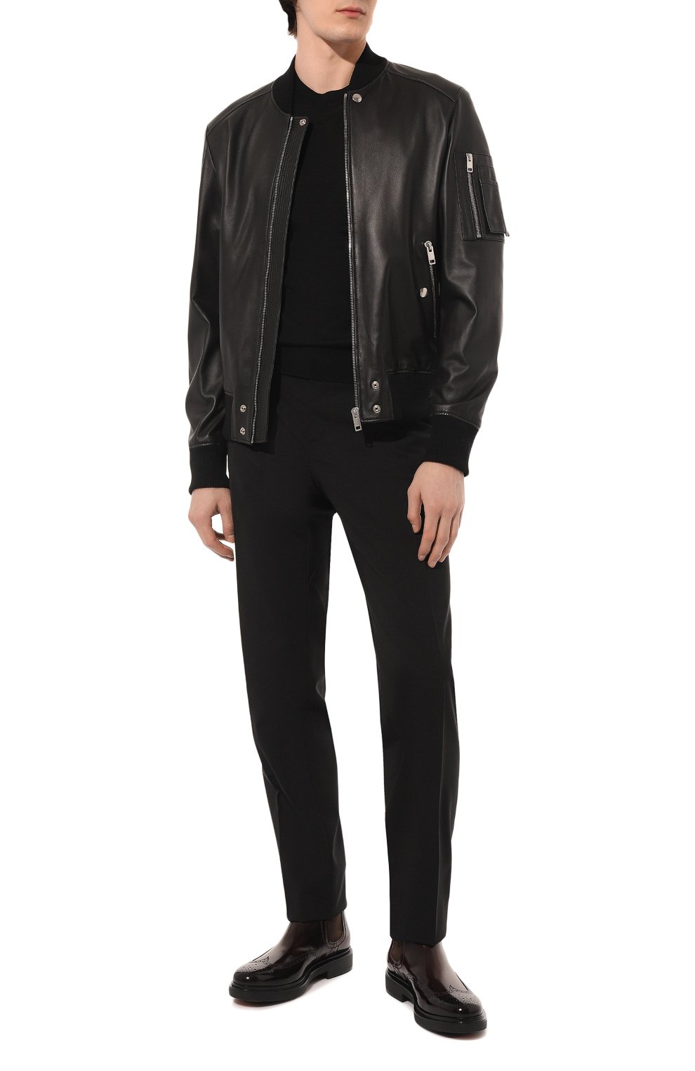 Кожаные челси SANTONI, арт. MGWG17855NERIPFGB44, фото 2