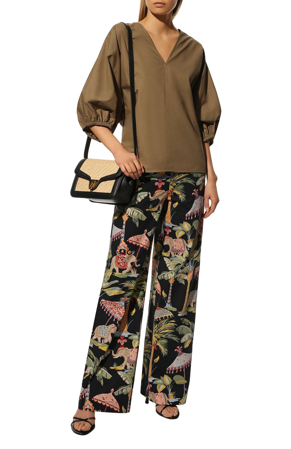 Хлопковые брюки REDVALENTINO, арт. XR0RBF65/6ET, фото 2