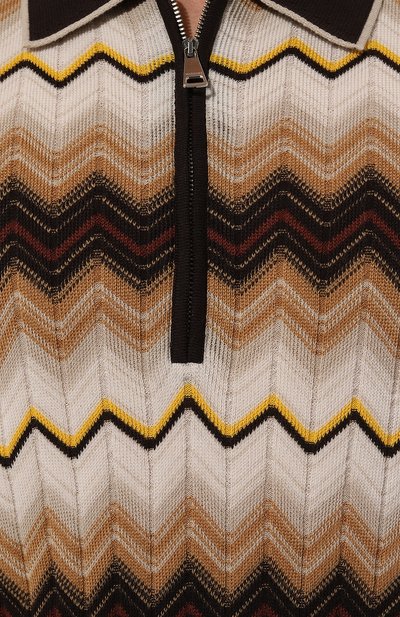 Поло из хлопка и шерсти MISSONI, арт. US24W20A/BK039V, фото 5