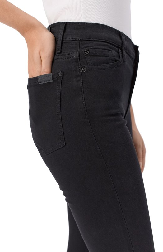 Джинсы High Rise Skinny 7 For All Mankind 7U003526 Чёрный  7U003526 Фото 5