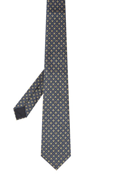 Шелковый галстук GUCCI синего цвета по цене 28800 руб., арт. 597126/4E002, фото 2 Шелковый галстук GUCCI, арт. 597126/4E002, фото 2