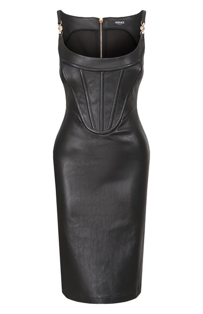Женское кожаное платье VERSACE, арт. 1013624/1A10127