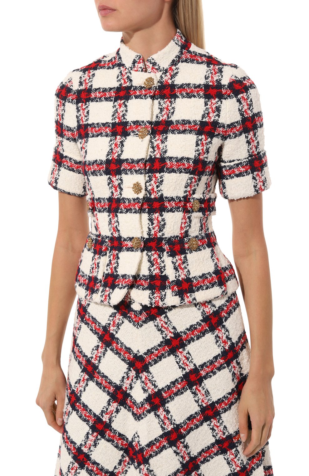 Жакет GUCCI разноцветного цвета по цене 285120 руб., арт. 657056 ZAGLK, фото 3 Жакет GUCCI, арт. 657056 ZAGLK, фото 3