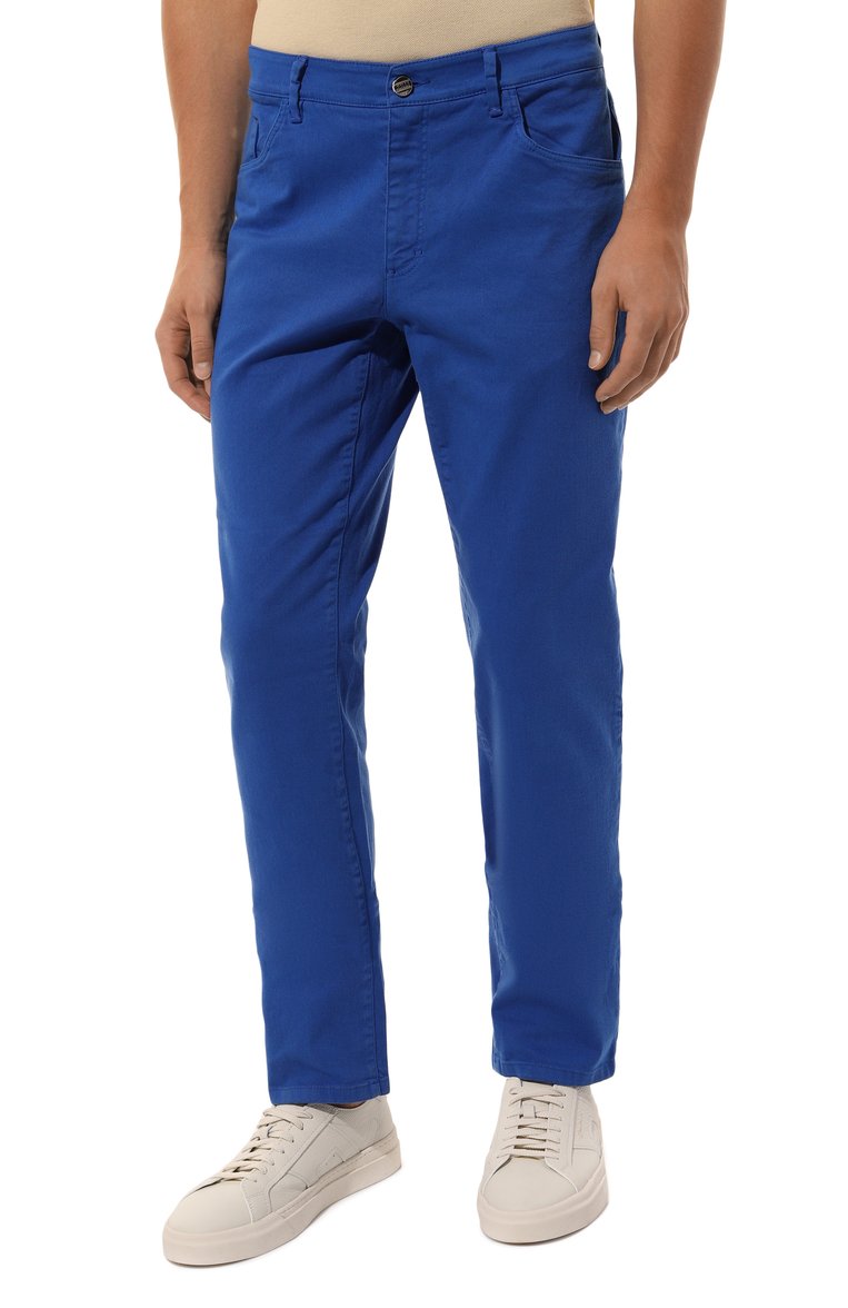 Мужские джинсы slim fit ZILLI синего цвета, арт. J5TB02M0462VNIR00_SET | Фото 3 (Длина (брюки, джинсы): Стандартные; Материал внешний: Хлопок, Деним; Кросс-КТ: Деним; Силуэт М (брюки): Прямые; Стили: Повседневный; Автоматизация состава: Проставлено; Автоматизация ТО: Проставлено; Детали: Без декора)