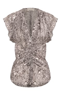 Топ из вискозы и шелка ISABEL MARANT, арт. HT0228FC/C1J06I, фото 1
