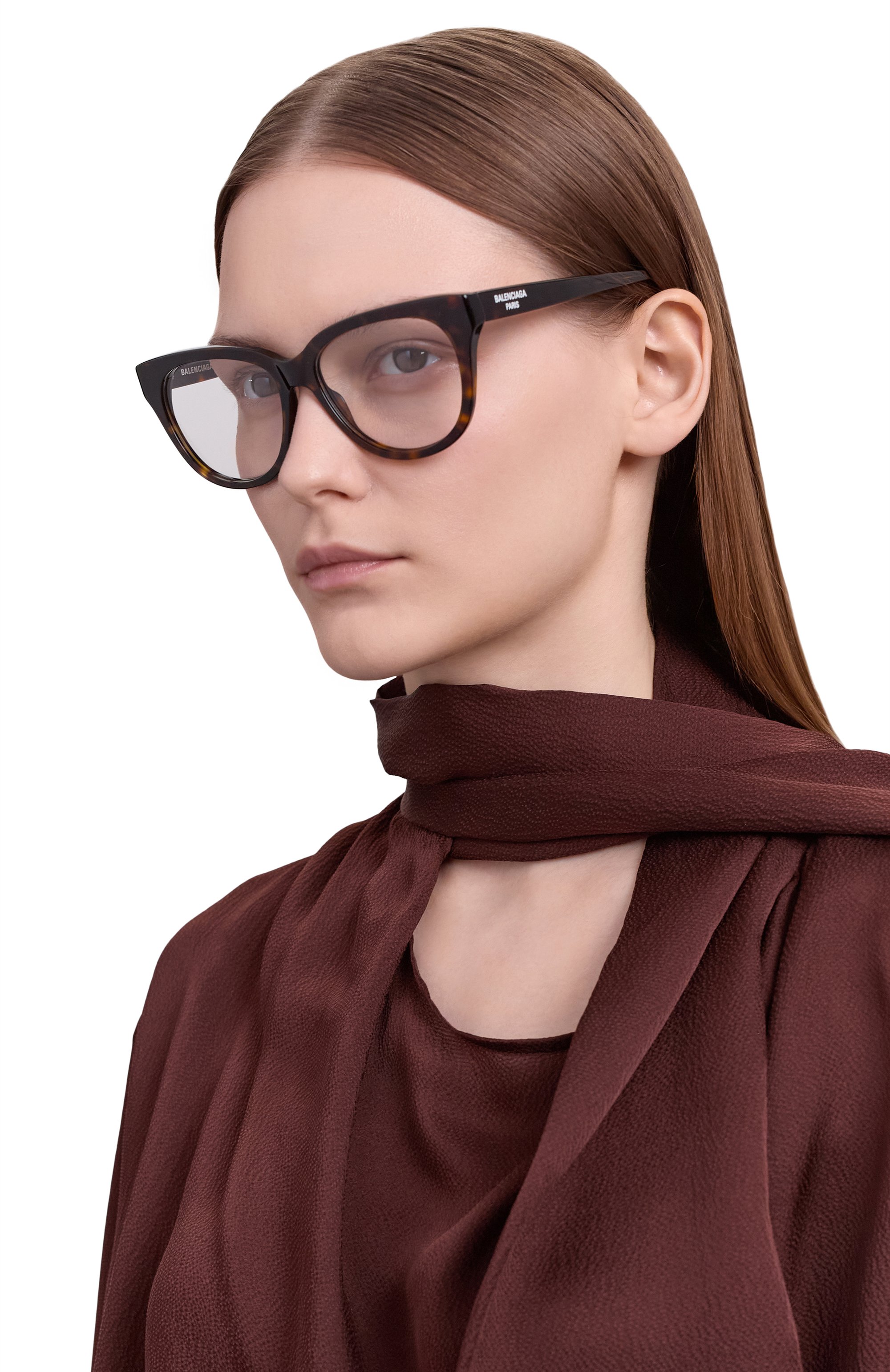 Оправа BALENCIAGA коричневого цвета по цене 25300 руб., арт. BB0441 009, фото 2 Оправа BALENCIAGA, арт. BB0441 009, фото 2