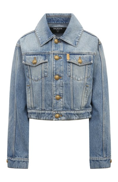 Ж енская джинсовая куртка BALMAIN, арт. AF1TC080DC99