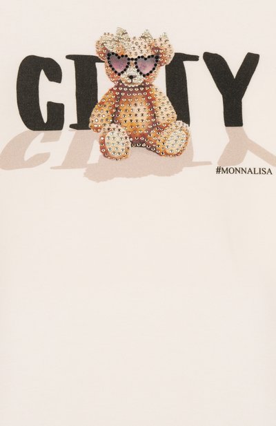 Хлопковый лонгслив MONNALISA, арт. 19F624, фото 3