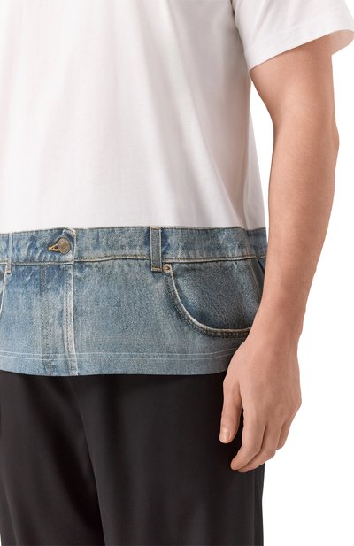 Хлопковая футболка MOSCHINO, арт. A0704/0241, фото 5