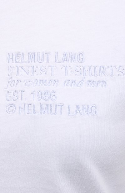 Хлопковая футболка HELMUT LANG, арт. K06DW504, фото 5