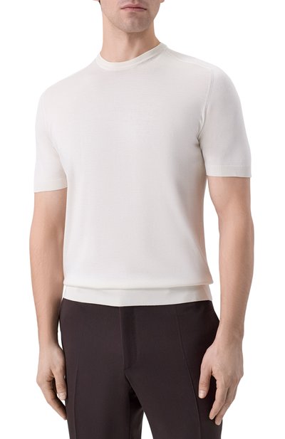 Шелковый джемпер COLOMBO кремового цвета по цене 99500 руб., арт. MA04863/4-120AN, фото 3 Шелковый джемпер COLOMBO, арт. MA04863/4-120AN, фото 3